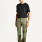Men's 505 Green Patchwork Straight Fit Chinos - Front View