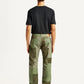 Men's 505 Green Patchwork Straight Fit Chinos - Back View