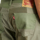 Men's 505 Green Patchwork Straight Fit Chinos - Detail View