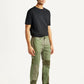 Men's 505 Green Patchwork Straight Fit Chinos - Side View