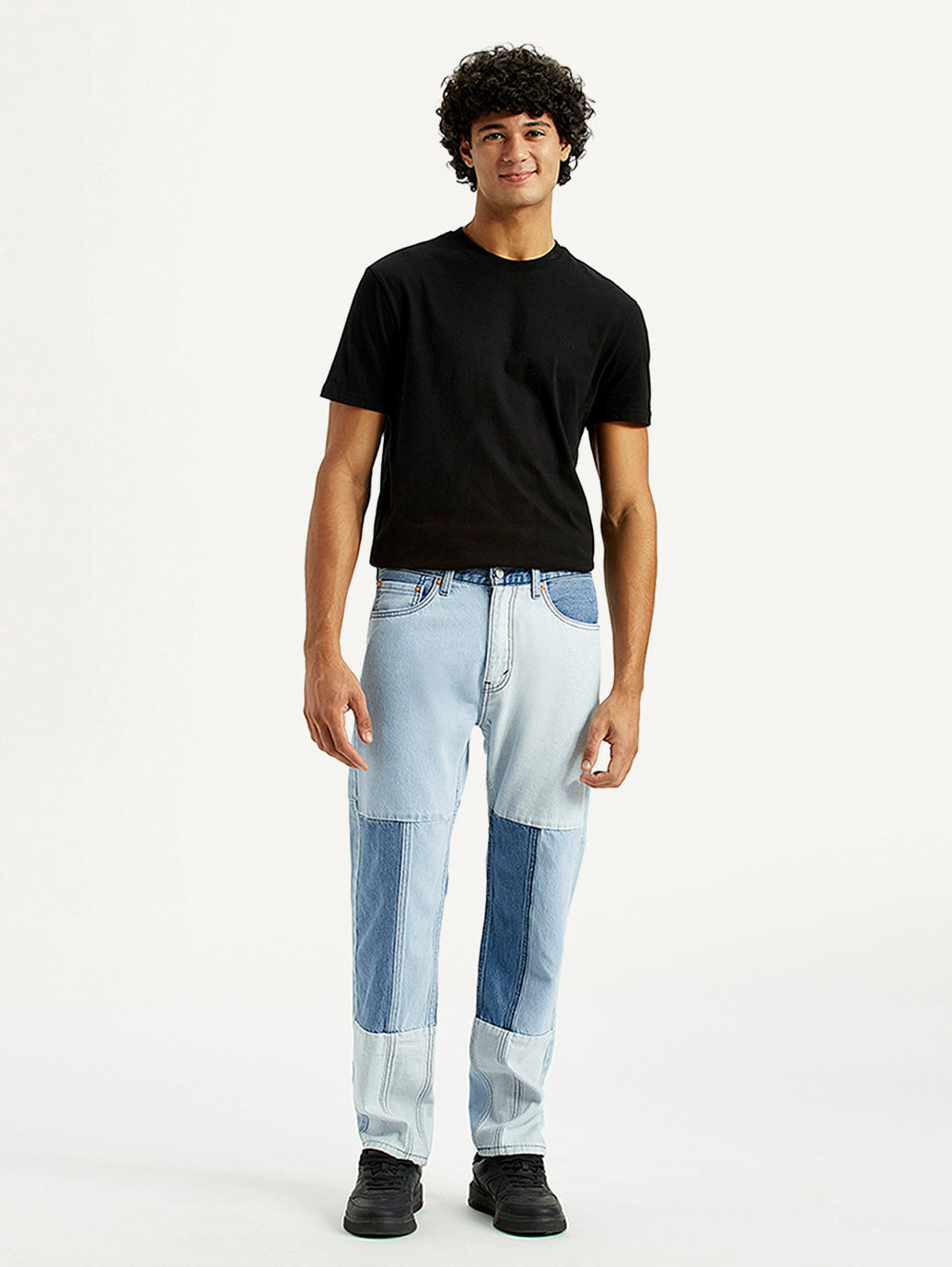 Men's 505 Med Indigo Straight Fit Mid Rise Jeans