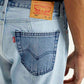 Men's 505 Med Indigo Straight Fit Mid Rise Jeans - Detail View