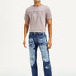 Men's 505 Mid Indigo Straight Fit Mid Rise Jeans - Front View