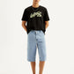Men's Light-Blue Loose Fit Shorts - Styleshot View