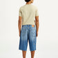 Men's 568 Light Indigo Loose Fit Mid Rise Shorts - Back View