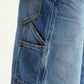Men's 568 Light Indigo Loose Fit Mid Rise Shorts - Detail View