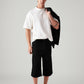 Men's 568 Black Loose Fit Mid Rise Shorts - Styleshot View