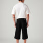 Men's 568 Black Loose Fit Mid Rise Shorts - Back View