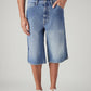 Men's Blue Loose Fit Mid Rise Jorts - 20 View