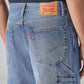 Men's Blue Loose Fit Mid Rise Jorts - 20 View