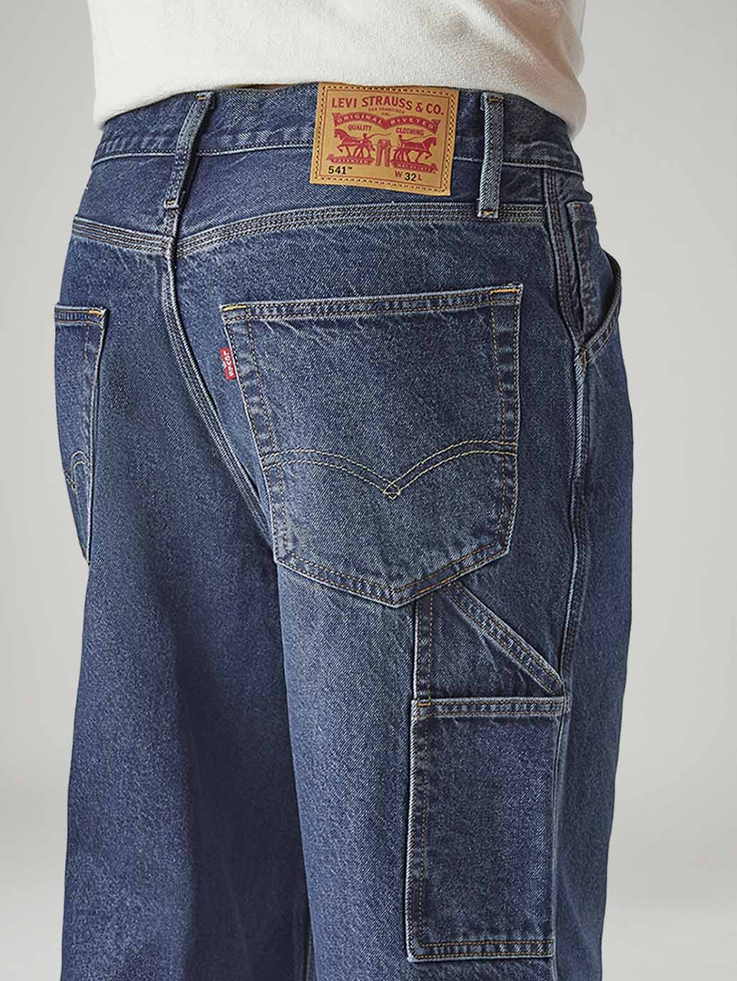 Men's Indigo Loose Fit Mid Rise Shorts - 20 View