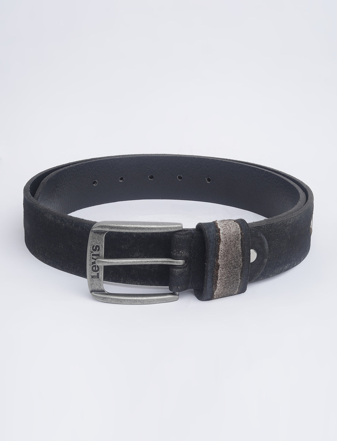 Men's Blue Textured Belt - 01 View