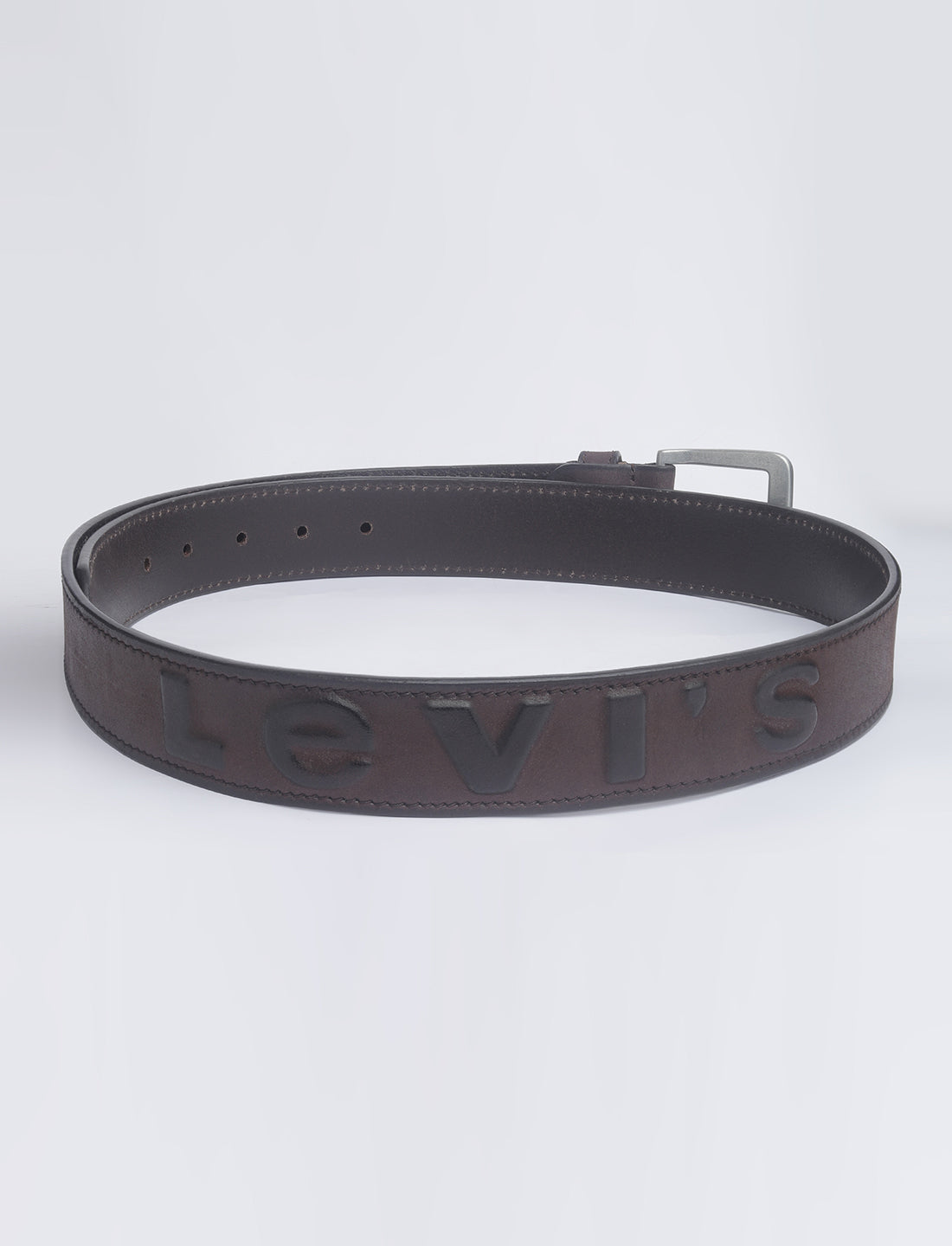 Men's Brown Textured Belt - 02 View