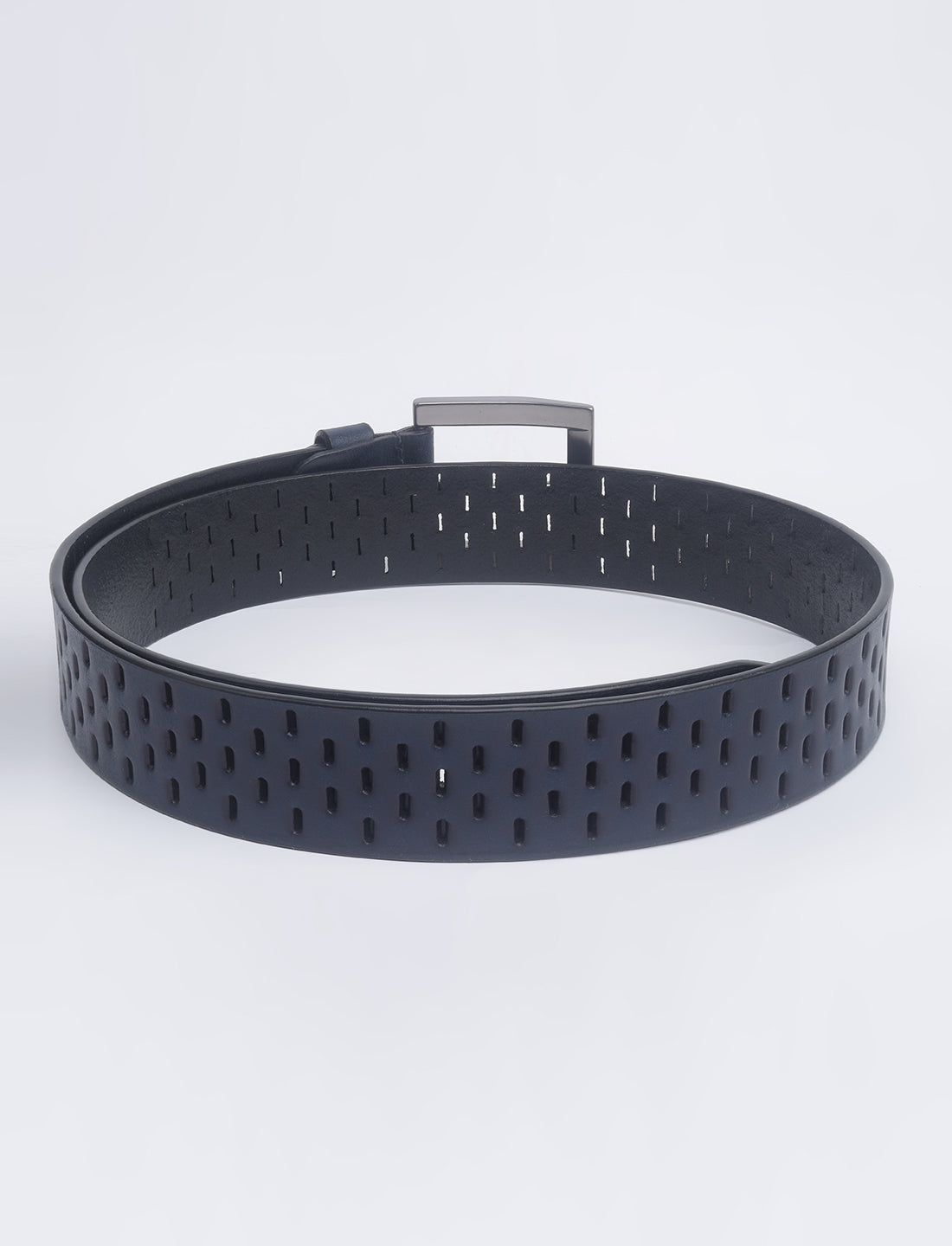 Men's Blue Textured Belt - 02 View