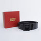 Men's Black Solid Belt - 05 View