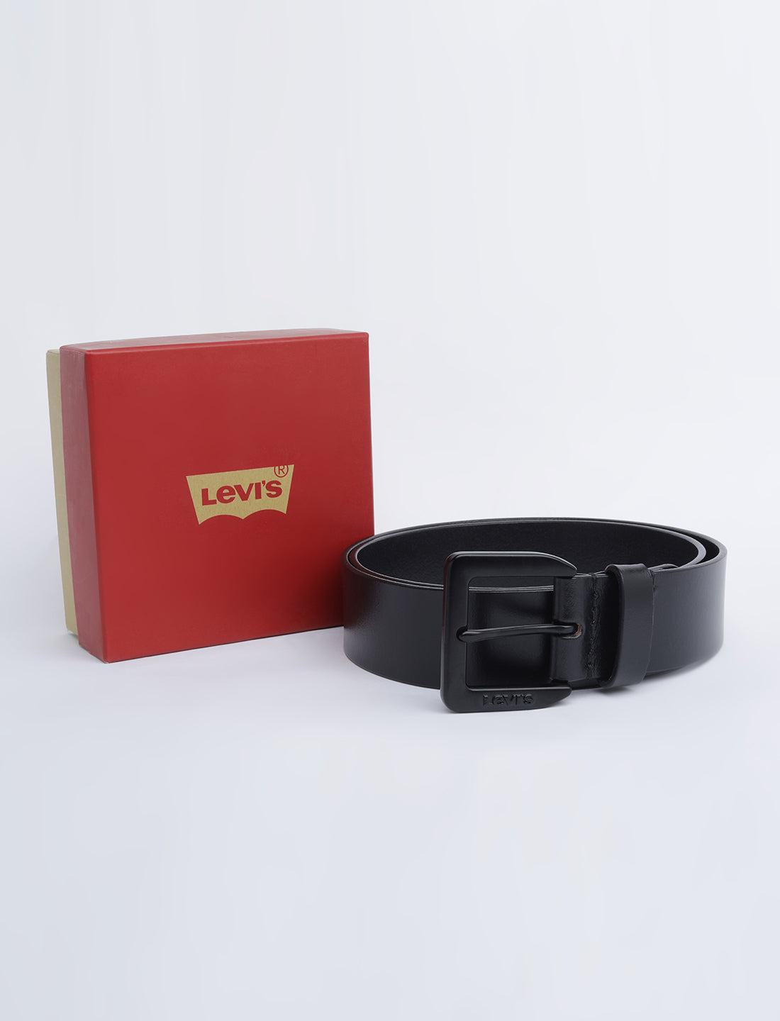 Men's Black Solid Belt - 05 View