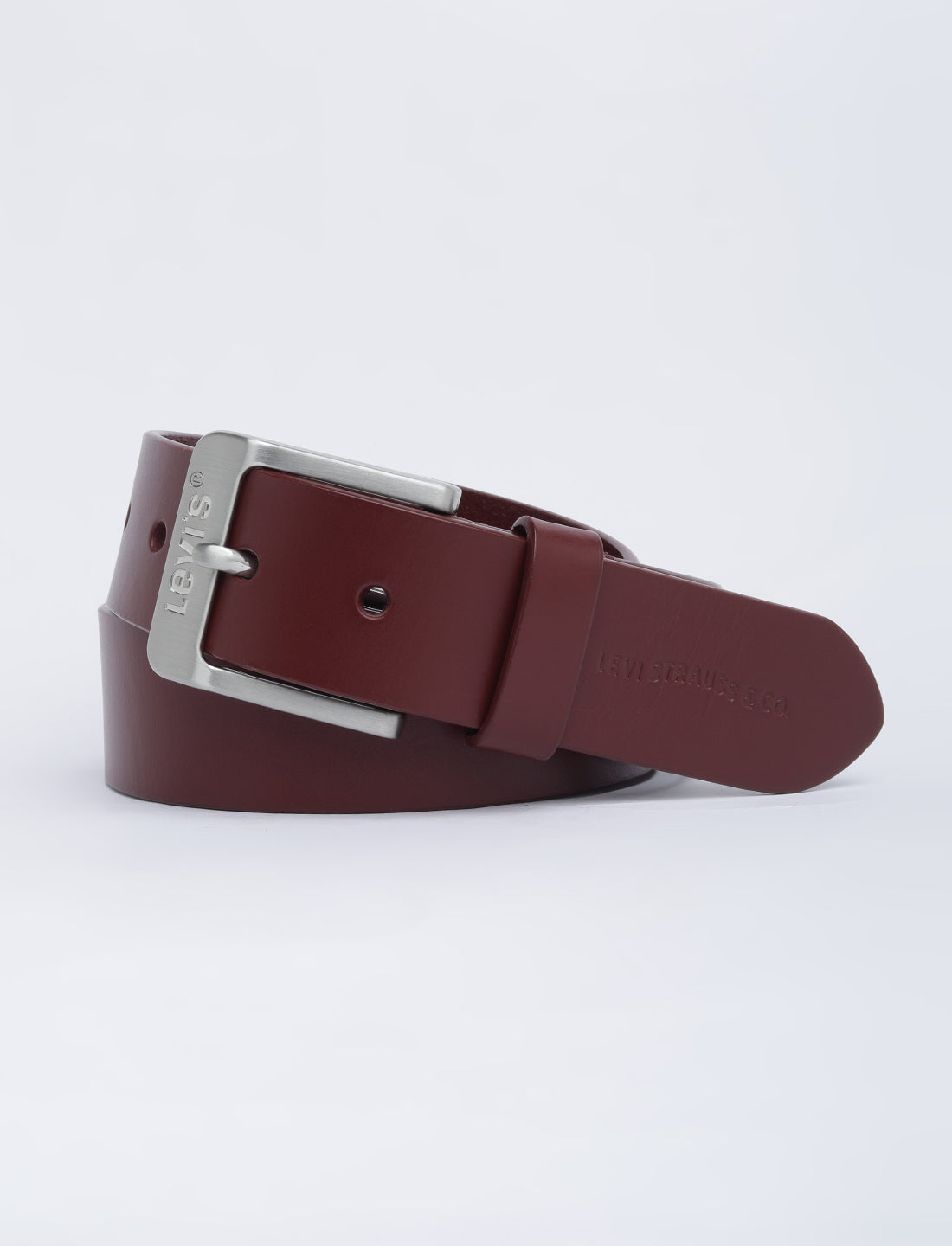 Men's Red Solid Belt - 03 View