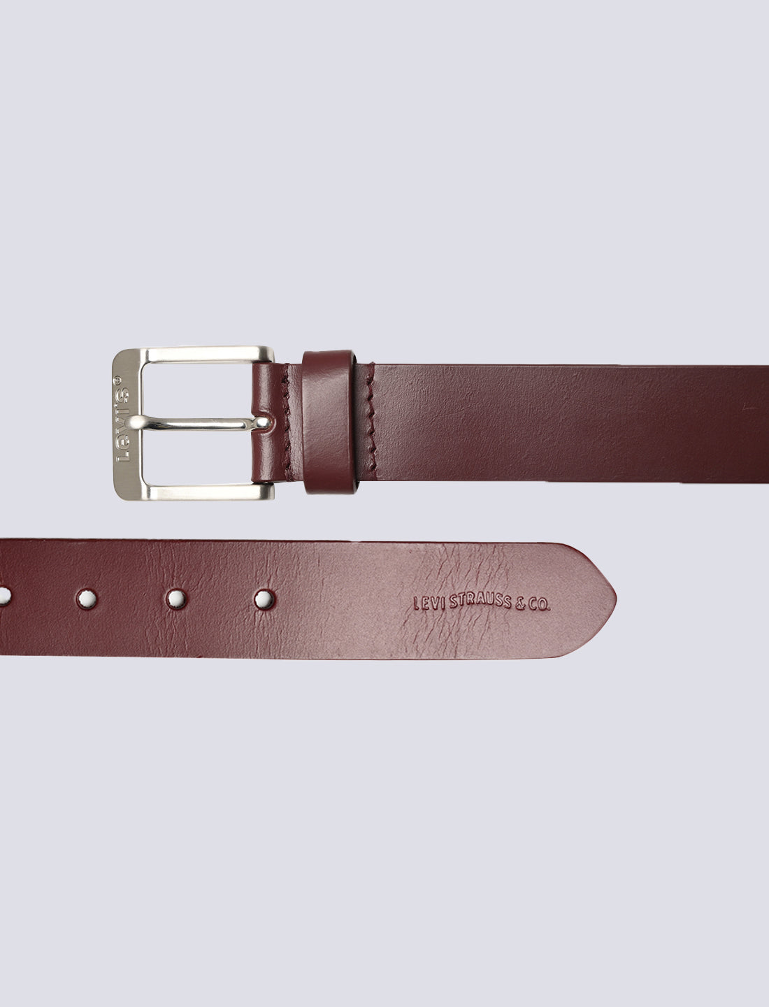 Men's Red Solid Belt - 04 View
