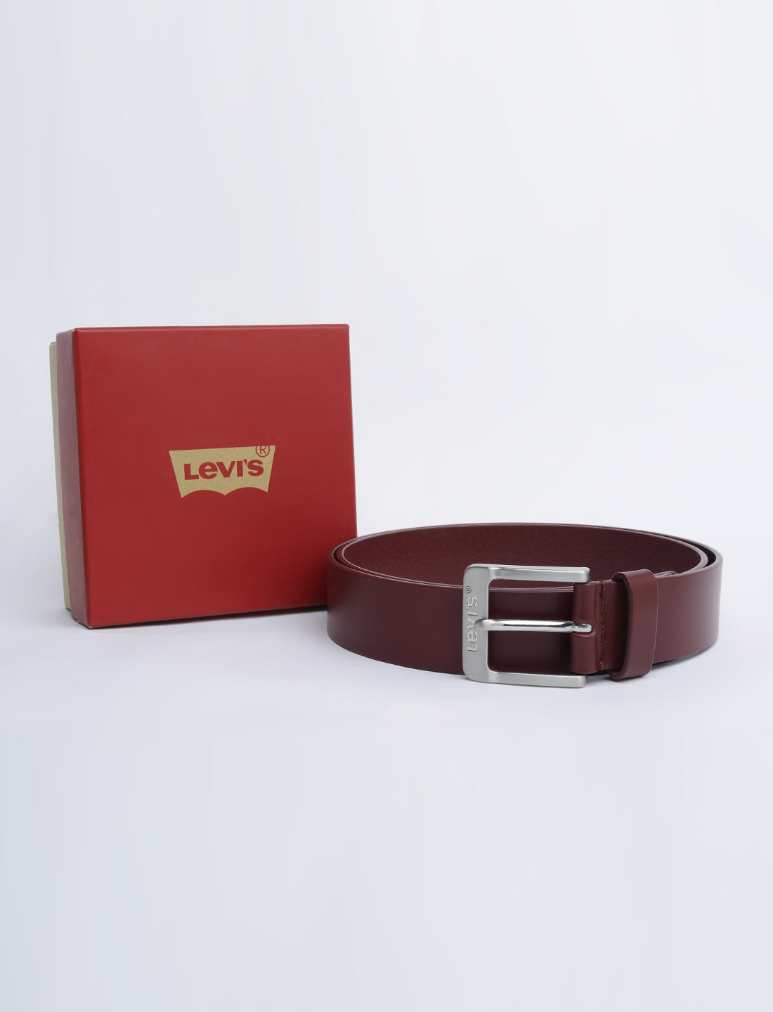 Men's Red Solid Belt - 05 View
