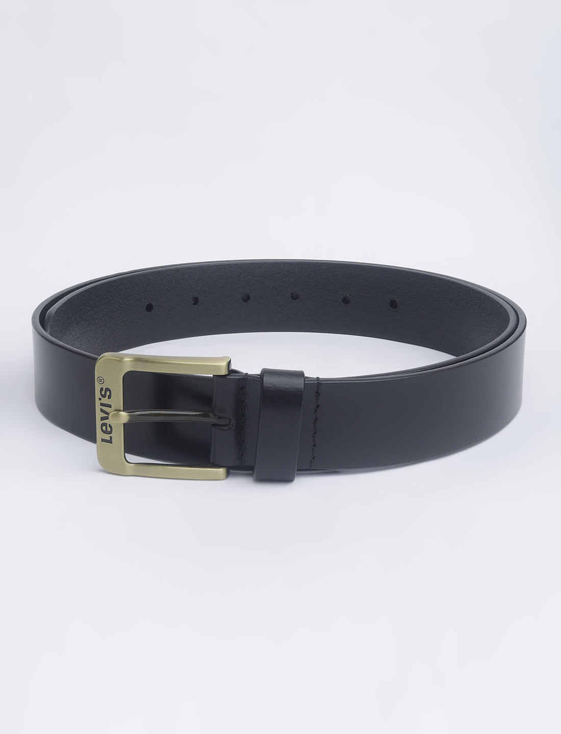 Men's Black Solid Belt - 01 View