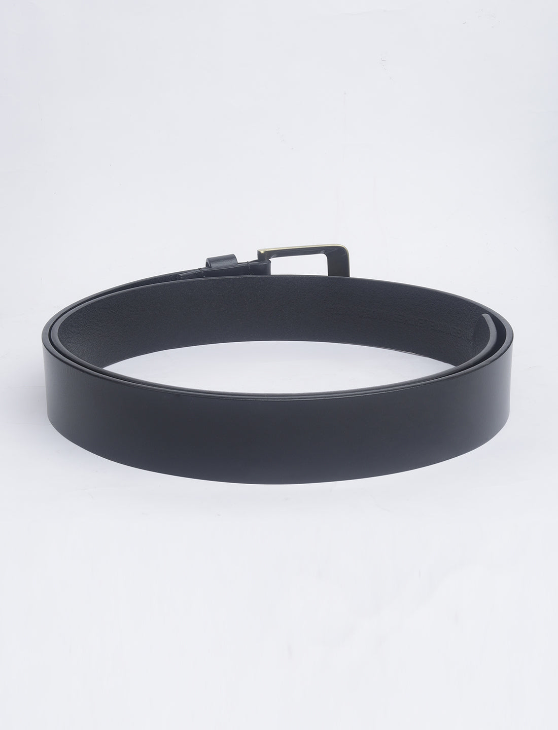 Men's Black Solid Belt - 02 View