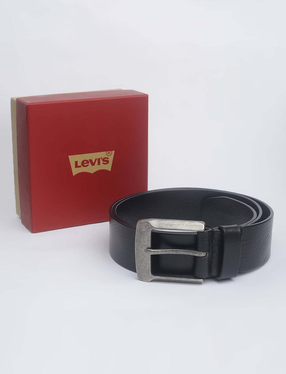 Men's Black Solid Belt - 05 View