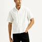 Men's Solid Relaxed Fit Resort Collar Shirt - Front View