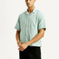 Men's Solid Relaxed Fit Resort Collar Shirt - Side View