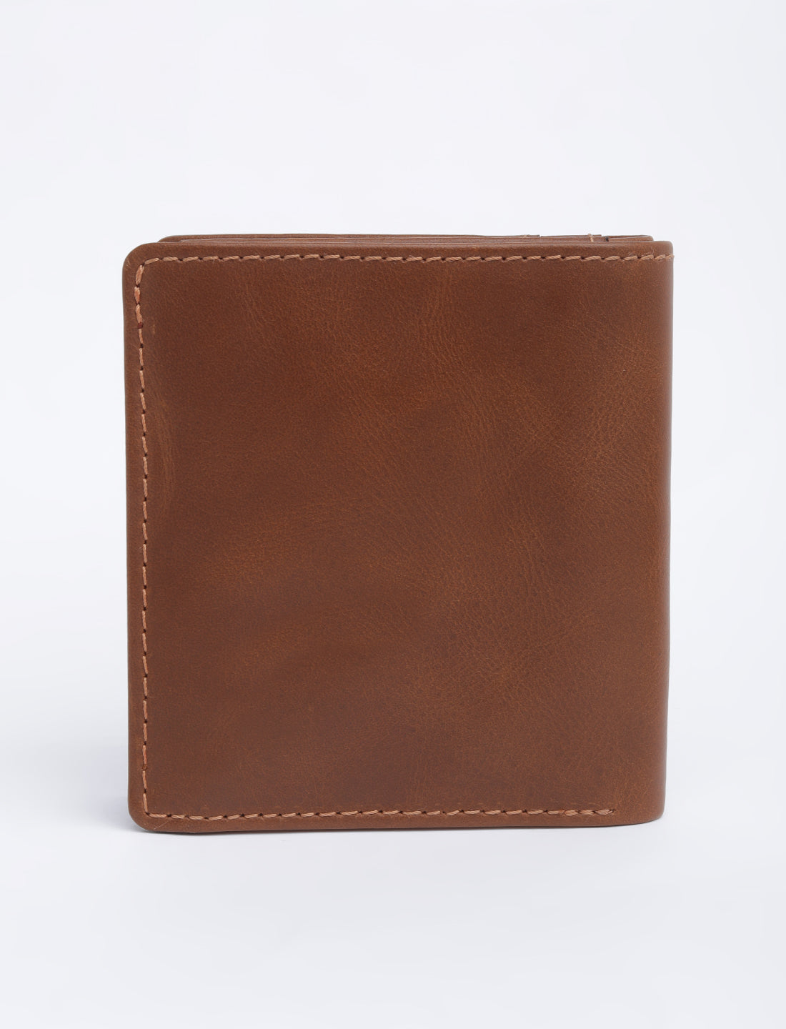 Men's Tan Solid Bi-Fold Wallet - 07 View