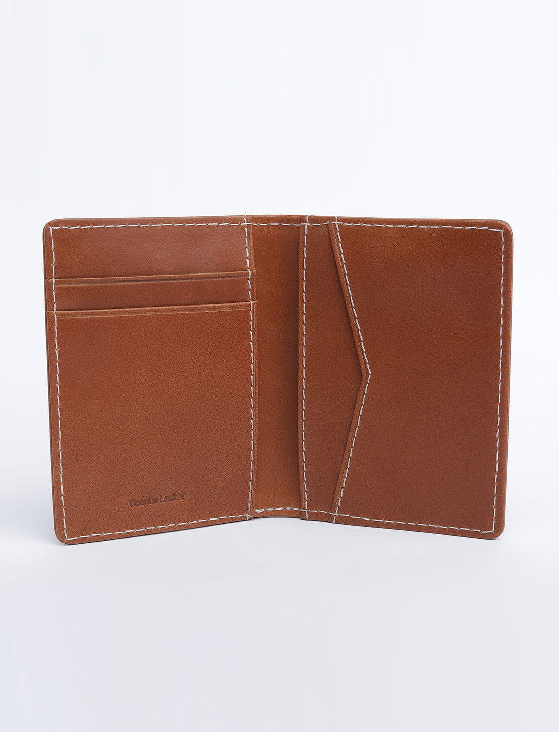 Men's Tan Solid Card Holder - 05 View
