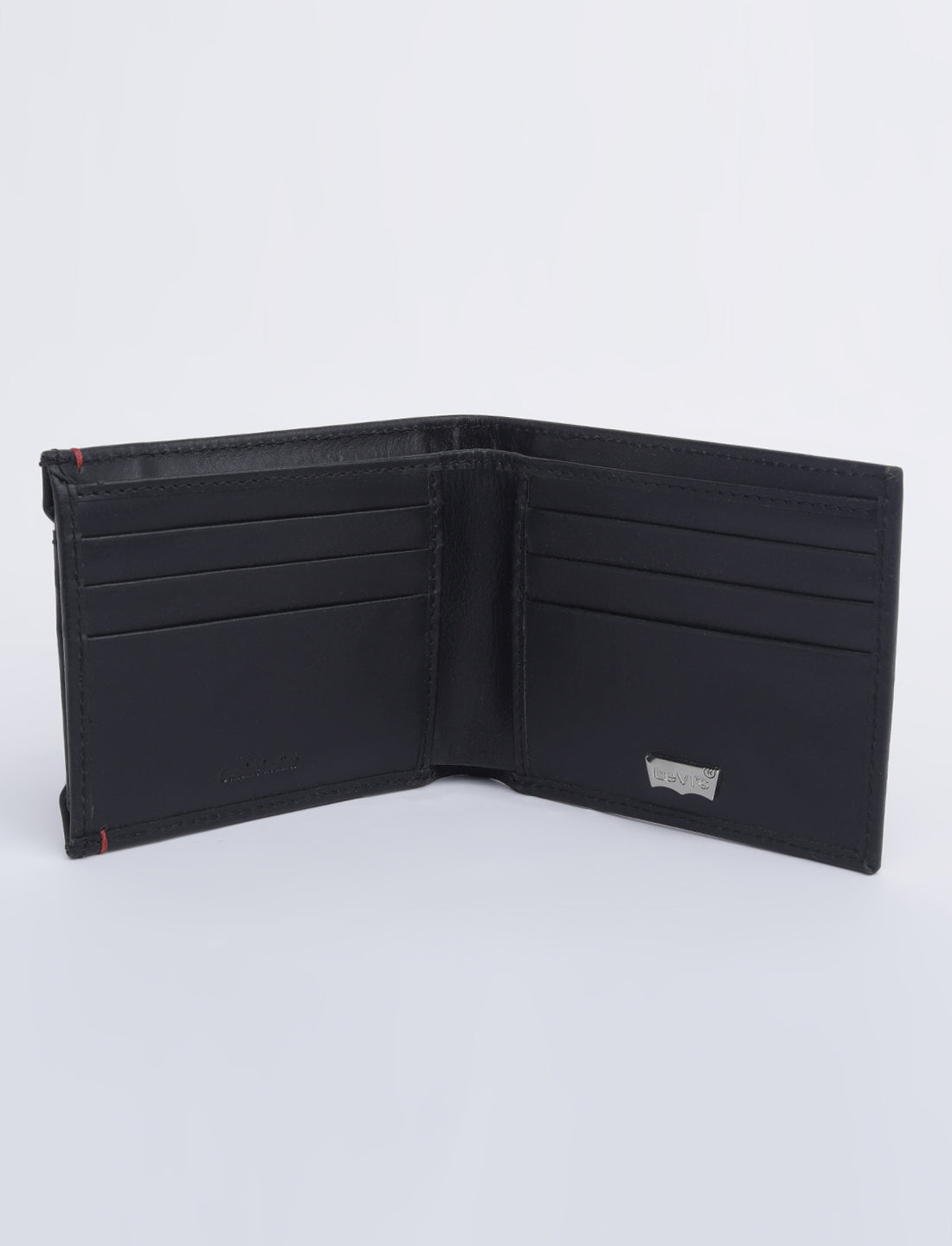 Men's Black Solid Bi-Fold Wallet - 06 View