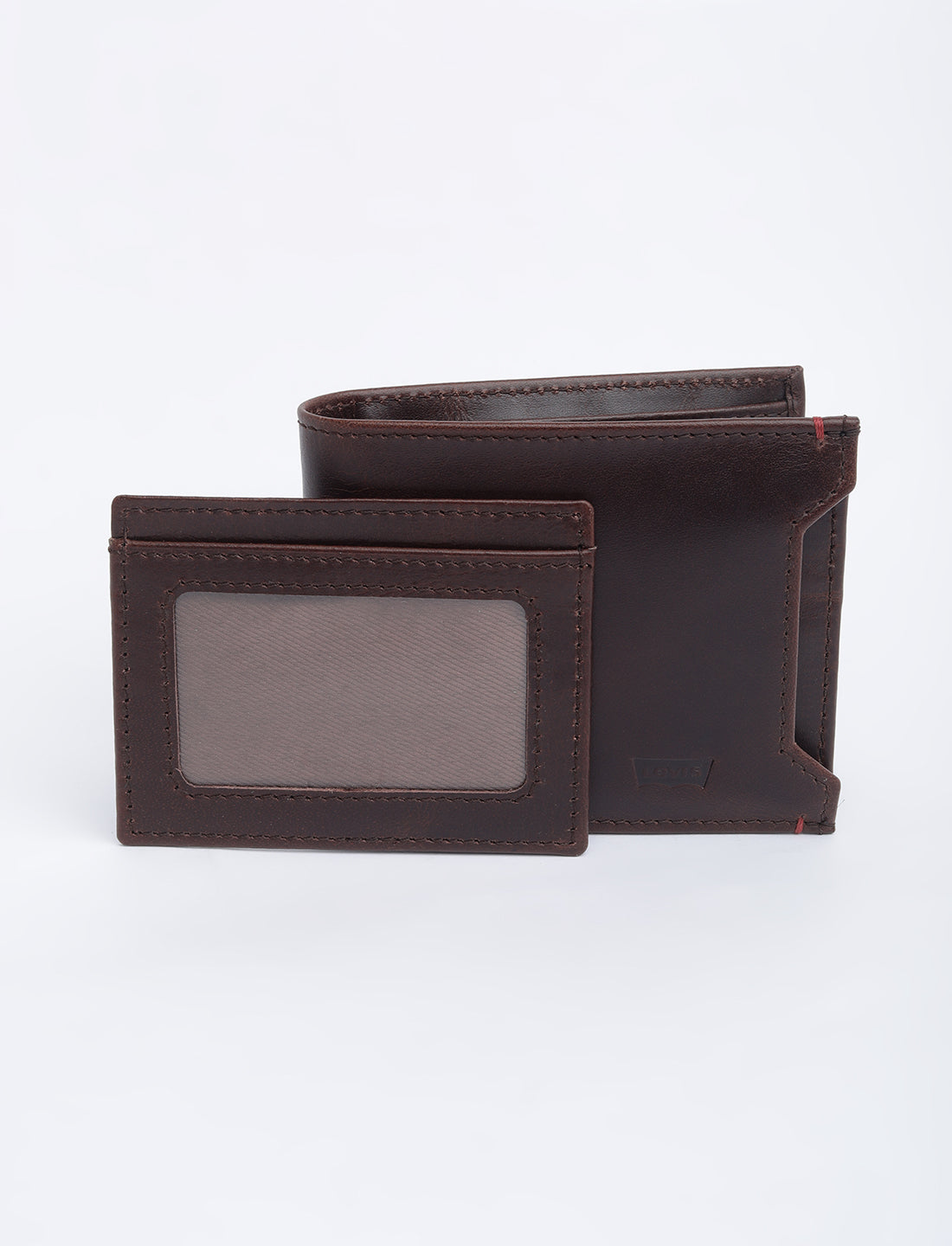 Men's Brown Solid Bi-Fold Wallet - 06 View