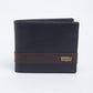 Men's Black Colorblock Bi-Fold Wallet - 01 View