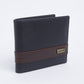 Men's Black Colorblock Bi-Fold Wallet - 02 View
