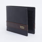 Men's Black Colorblock Bi-Fold Wallet - 03 View