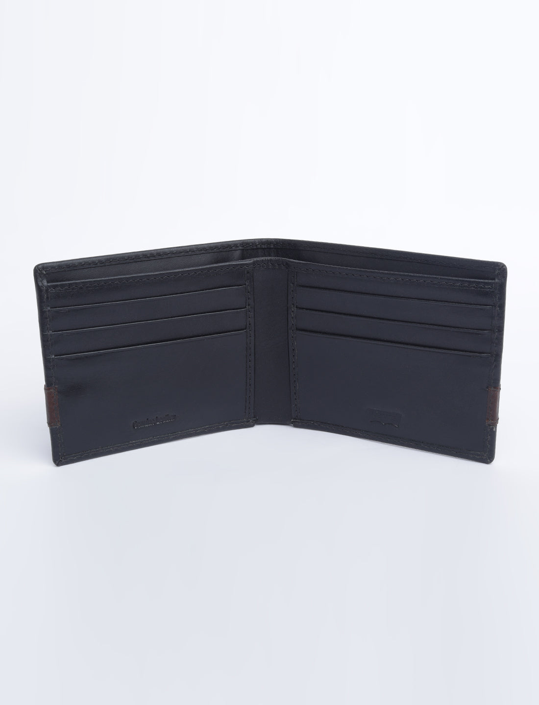 Men's Black Colorblock Bi-Fold Wallet - 04 View
