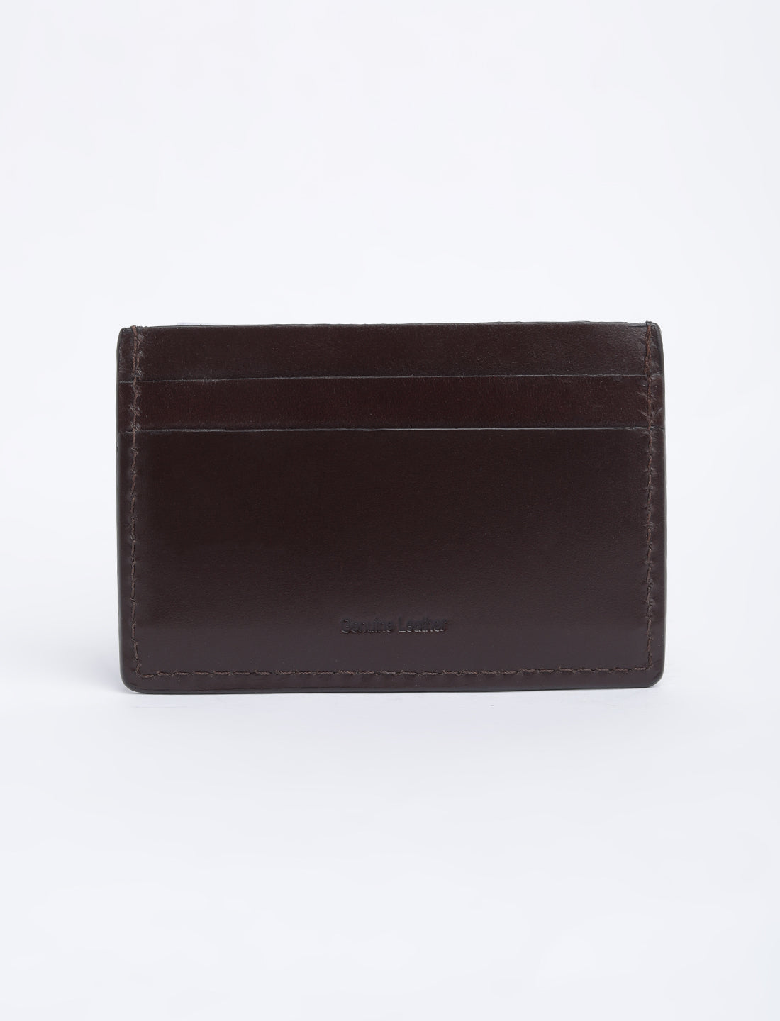 Men's Brown Solid Card Holder - 04 View