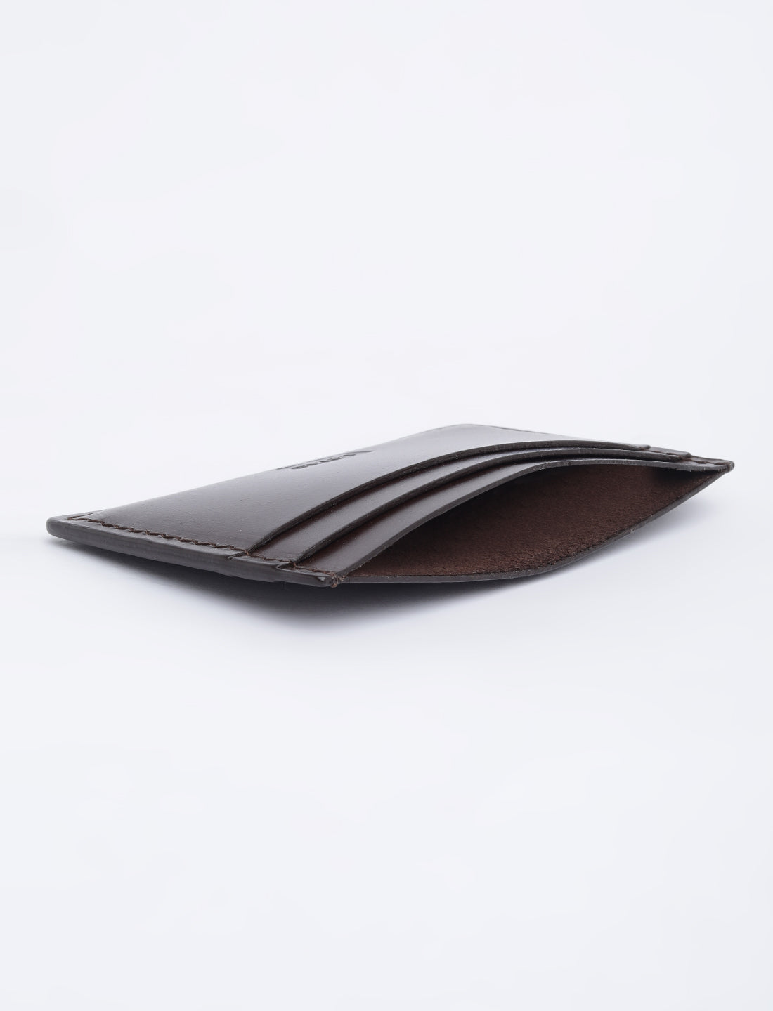 Men's Brown Solid Card Holder - 05 View