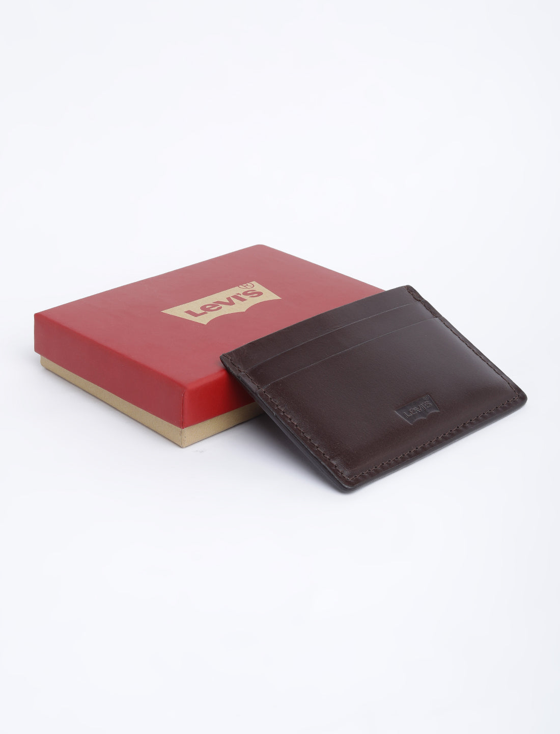 Men's Brown Solid Card Holder - 06 View