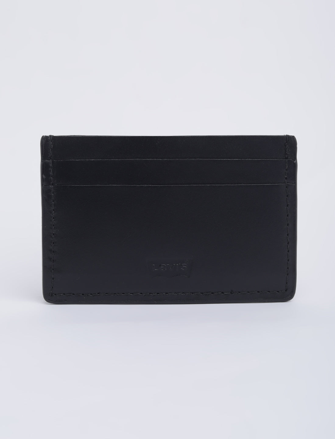 Men's Black Solid Card Holder - 01 View