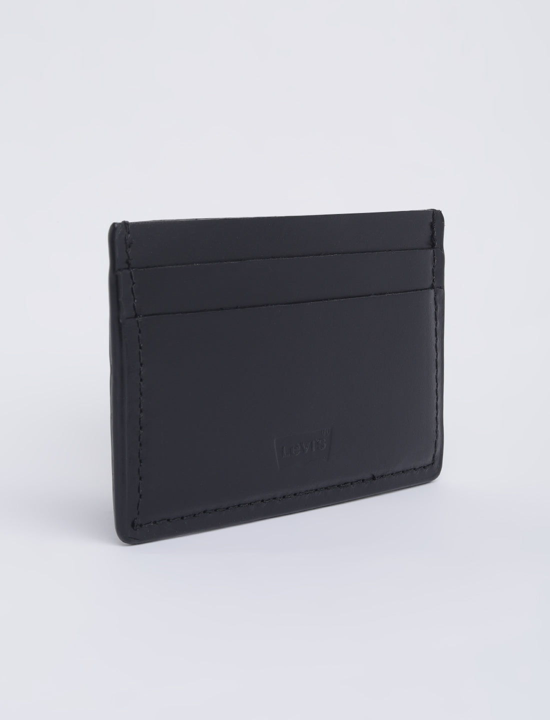 Men's Black Solid Card Holder - 02 View