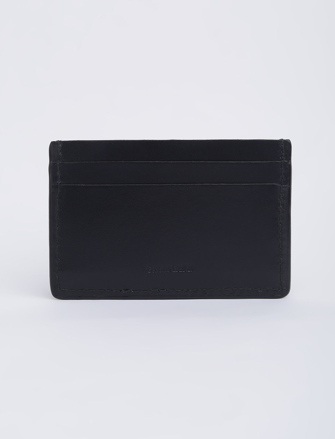Men's Black Solid Card Holder - 04 View