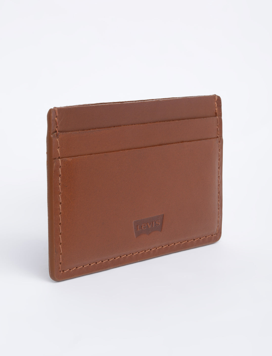 Men's Tan Solid Card Holder - 02 View