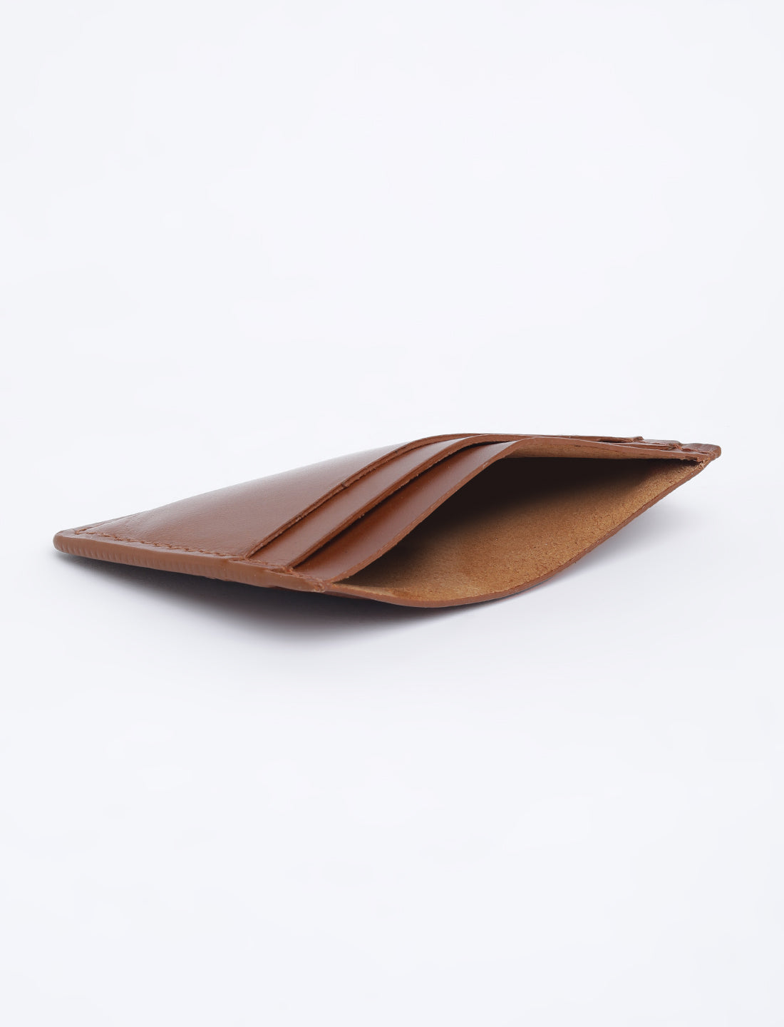 Men's Tan Solid Card Holder - 05 View