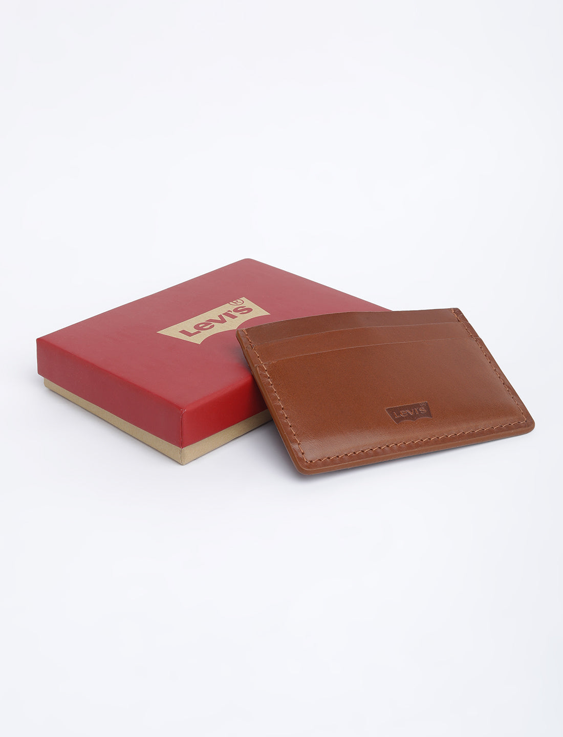 Men's Tan Solid Card Holder - 06 View