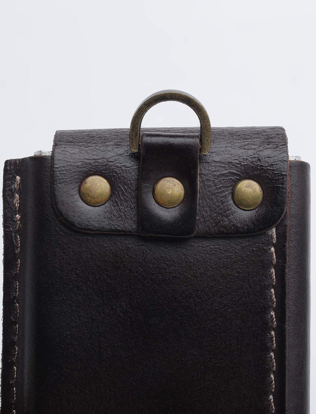 Men's Brown Solid Card Holder - 09 View