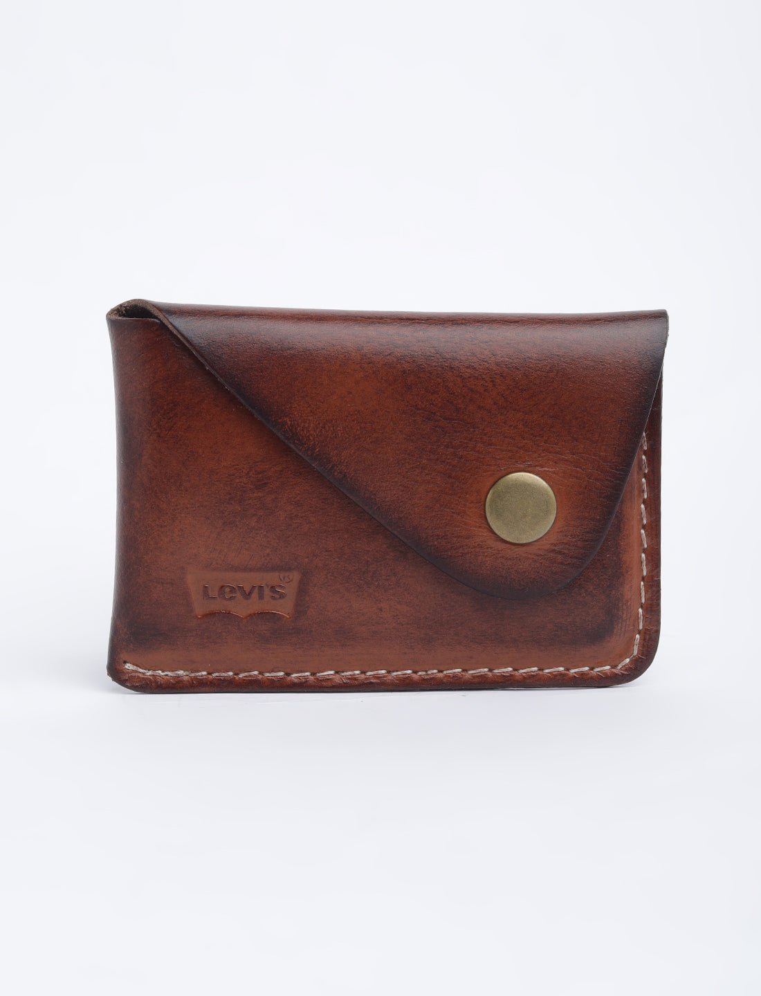 Men's Tan Solid Card Holder - 01 View