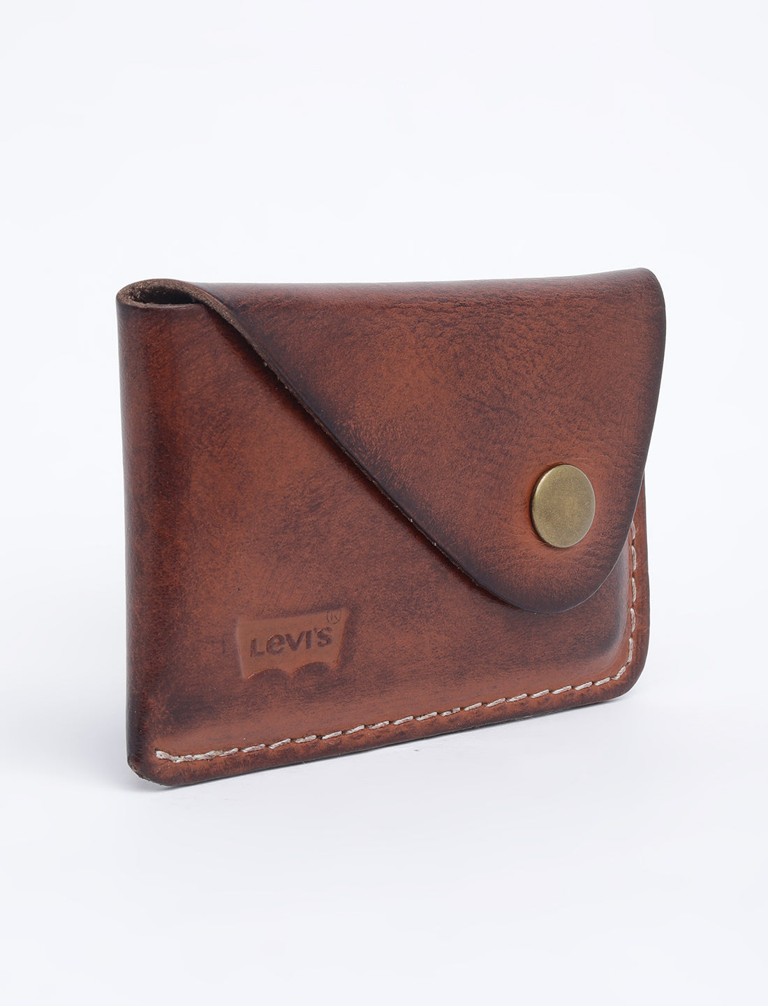 Men's Tan Solid Card Holder - 02 View