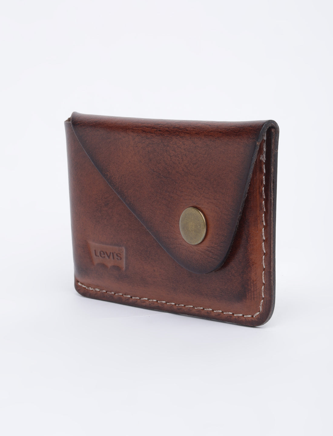 Men's Tan Solid Card Holder - 03 View