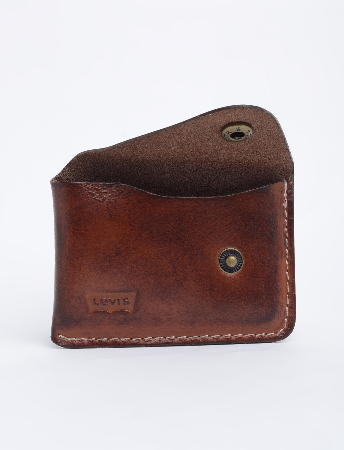 Men's Tan Solid Card Holder - 05 View